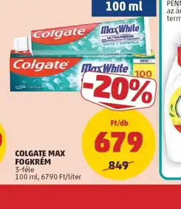 PENNY COLGATE MAX FOGKRÉM ajánlat
