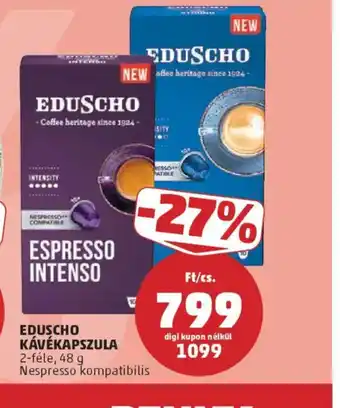 PENNY EDUSCHO KÁVÉKAPSZULA ajánlat