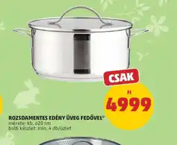 PENNY ROZSDAMENTES EDÉNY ÜVEG FEDŐVEL ajánlat