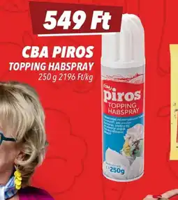 CBA CBA PIROS TOPPING HABSPRAY ajánlat