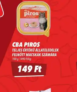 CBA CBA PIROS macskaeledel ajánlat