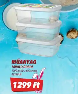 CBA MŰANYAG TÁROL DOBOZ ajánlat