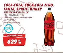 CBA COCA-COLA, FANTA, SPRITE, KINLEY ÜDÍTŐITAL ajánlat