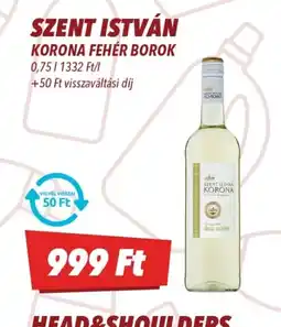 CBA SZENT ISTVÁN KORONA FEHÉR BOROK ajánlat