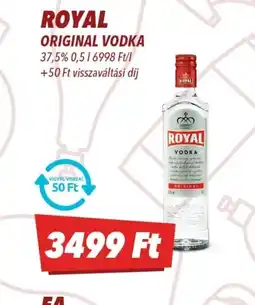CBA ROYAL ORIGINAL VODKA ajánlat
