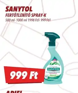 CBA SANYTOL FERTŐTLENÍTŐ SPRAY ajánlat