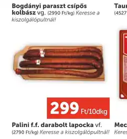 PRIVÁT Bogdányi paraszt csípős kolbász ajánlat