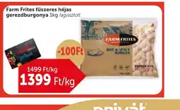 PRIVÁT Farm Frites fűszeres héjas gerezdburgonya ajánlat