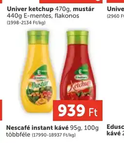 PRIVÁT Univer ketchup, mustár ajánlat