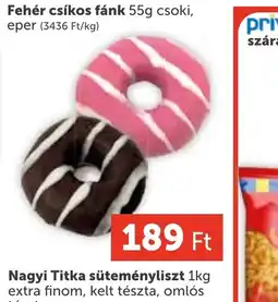 PRIVÁT Fehér csíkos fánk ajánlat