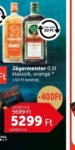 PRIVÁT Jägermeister klasszik, orange ajánlat