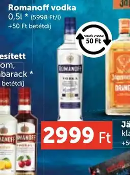 PRIVÁT Romanoff vodka ajánlat