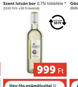 PRIVÁT Szent István bor ajánlat