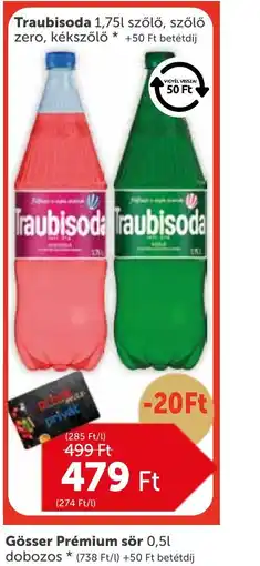 PRIVÁT Traubisoda üdítőital ajánlat