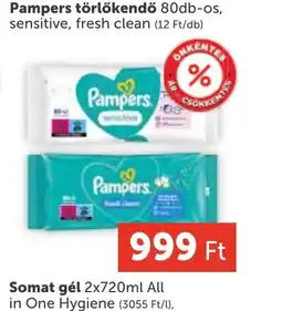 PRIVÁT Pampers törlőkendő ajánlat