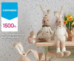 Pepco Filc nyúl dekoráció lógó lábakkal ajánlat