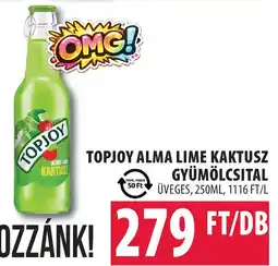 Coop Topjoy alma lime kaktusz gyümölcsital ajánlat