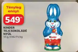 Auchan KINDER TEJCSOKOLÁDÉ NYÚL ajánlat