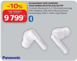 Auchan PANASONIC RZB110WDEK TRUE WIRELESS FÜLHALLGATÓ ajánlat