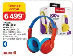 Auchan MAXELL BT350 KID'Z WIRELESS FEJHALLGATÓ ajánlat