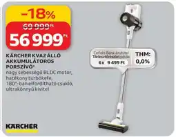 Auchan KÄRCHER KVA2 ÁLLÓ AKKUMULÁTOROS PORSZÍVÓ ajánlat