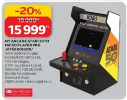Auchan MY ARCADE ATARI 50TH MICRO PLAYER PRO JÁTÉKKONZOL ajánlat