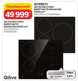Auchan QILIVE 600131920 Beépíthető Indukciós Főzőlap ajánlat