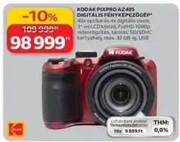 Auchan KODAK PIXPRO AZ405 DIGITÁLIS FÉNYKÉPEZŐGÉP ajánlat