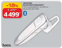 Auchan HOCO E63 Bluetooth Headset ajánlat