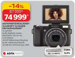 Auchan AGFAPHOTO REALISHOT VLG4KOPT VLOGGER FÉNYKÉPEZŐGÉP ajánlat