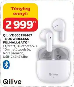 Auchan QILIVE 600158467 TRUE WIRELESS FÜLHALLGATÓ ajánlat