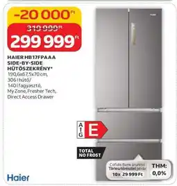 Auchan HAIER HB17FPAAA SIDE-BY-SIDE HŰTŐSZEKRÉNY ajánlat