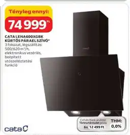 Auchan CATA LENA600XGBK KÜRTŐS PÁRAELSZÍVÓ ajánlat