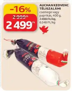 Auchan Auchan Kedvenc Téliszalámi ajánlat