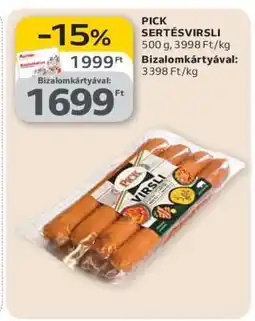 Auchan PICK SERTÉSVIRSLI ajánlat