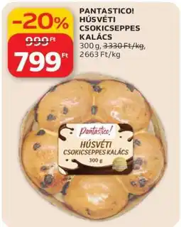 Auchan PANTASTICO! HÚSVÉTI CSOKICSEPPES KALÁCS ajánlat