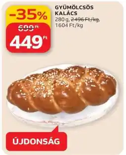 Auchan Gyümölcsös kalács ajánlat