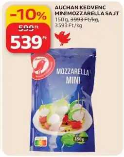 Auchan AUCHAN KEDVENC MINI MOZZARELLA SAJT ajánlat