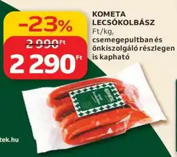 Auchan Kometa lecsókolbász ajánlat
