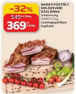 Auchan BABATI FÜSTÖLT KOLOZSVÁRI SZALONNA ajánlat