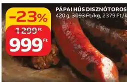 Auchan PÁPAI HÚS DISZNÓTOROS ajánlat