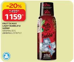 Auchan FRUTTA MAX LIGHT BUBBLE12 SZÖRP ajánlat