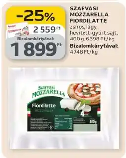 Auchan Szarvasi Mozzarella Fiordilatte ajánlat