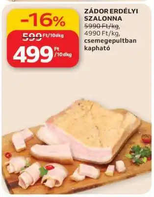 Auchan Zádor Erdélyi Szalonna ajánlat