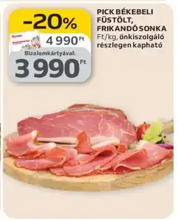 Auchan Pick Békebeli Füstölt Frikandó Sonka ajánlat