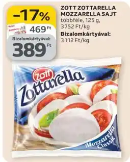 Auchan Zott Zottarella Mozzarella Sajt ajánlat
