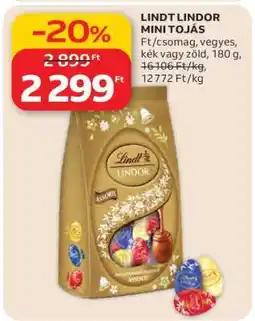 Auchan Lindt Lindor Mini Tojás ajánlat
