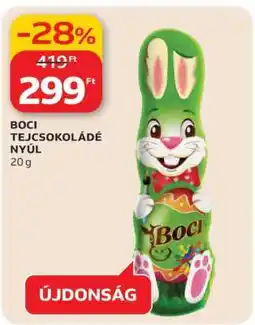 Auchan BOCI Tejcsokoládé nyúl ajánlat