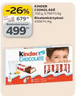 Auchan KINDER Csokoládé ajánlat