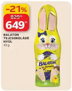 Auchan BALATON Tejcsokoládé nyúl ajánlat